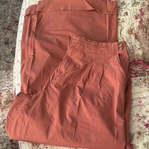 American Eagle Women’s Terracotta Wide leg Trousers. NWOT SIZE 10